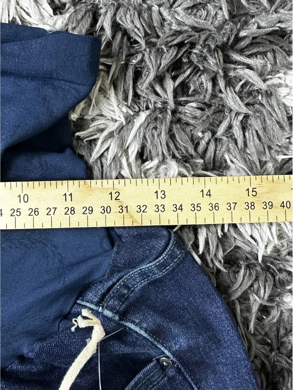 NWT Jessica Simpson Maternity Blue Denim Skinny Jeans Over Belly Size L